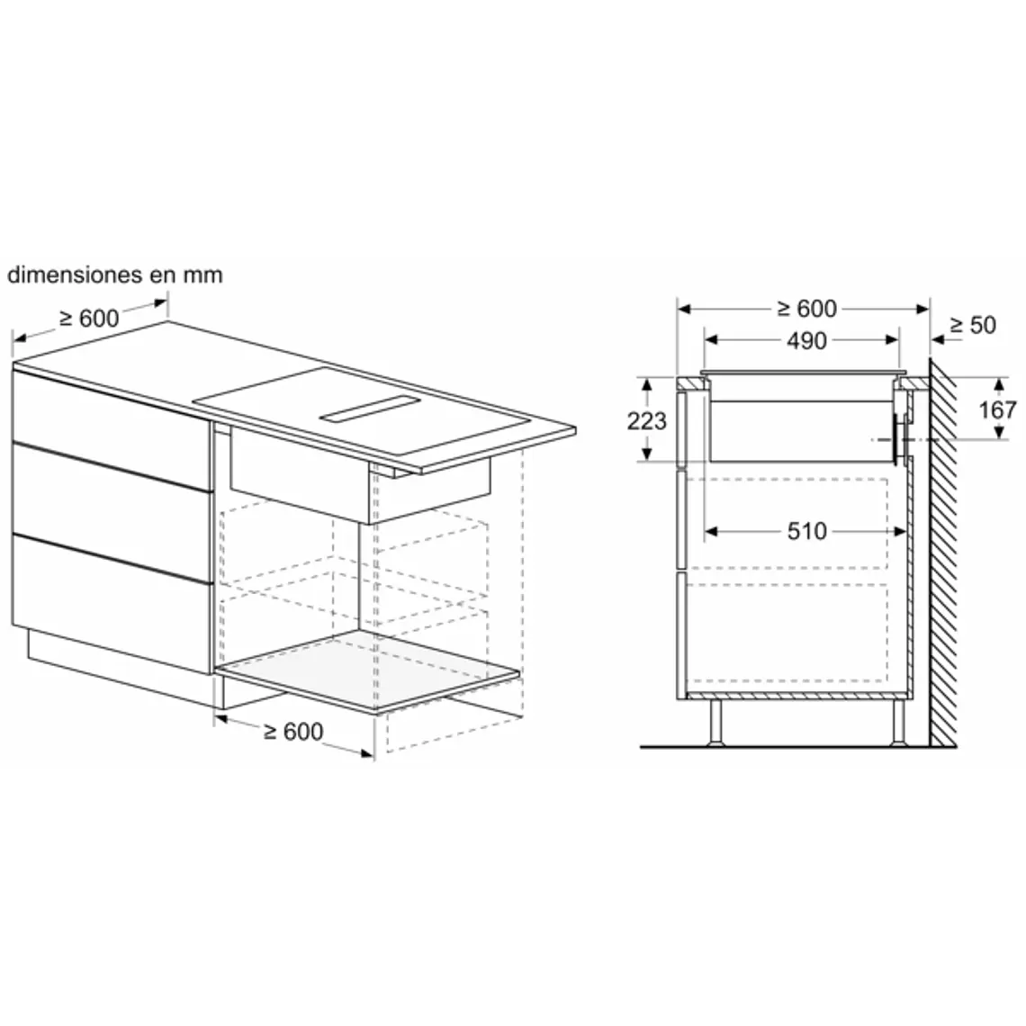 Encimera BOSCH Serie 6 Inducción con extractor Negro 70 cm sin perfiles · PVQ731H26E 11