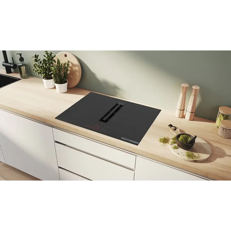 Encimera BOSCH Serie 6 Inducción con extractor Negro 70 cm sin perfiles · PVQ731H26E 5