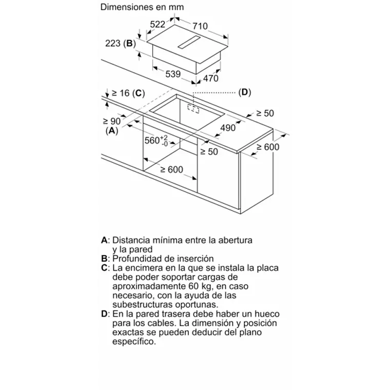 Encimera BOSCH Serie 6 Inducción con extractor Negro 70 cm sin perfiles · PVQ731H26E 25
