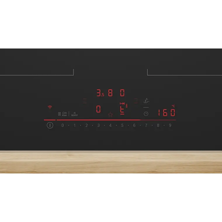 Encimera BOSCH Serie 6 Inducción con extractor Negro Mate 60 cm sin perfiles · PVQ61AH26E 2