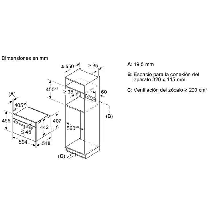 Microondas BOSCH Serie 8 Integrable Negro 60 cm · CMG7761B1 12