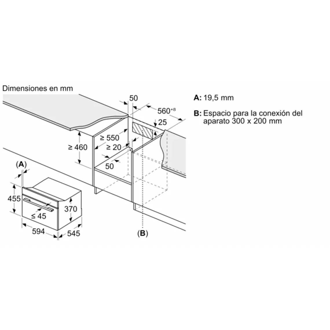 Microondas BOSCH Serie 8 Integrable Negro 60 cm · CEG732XB1 9