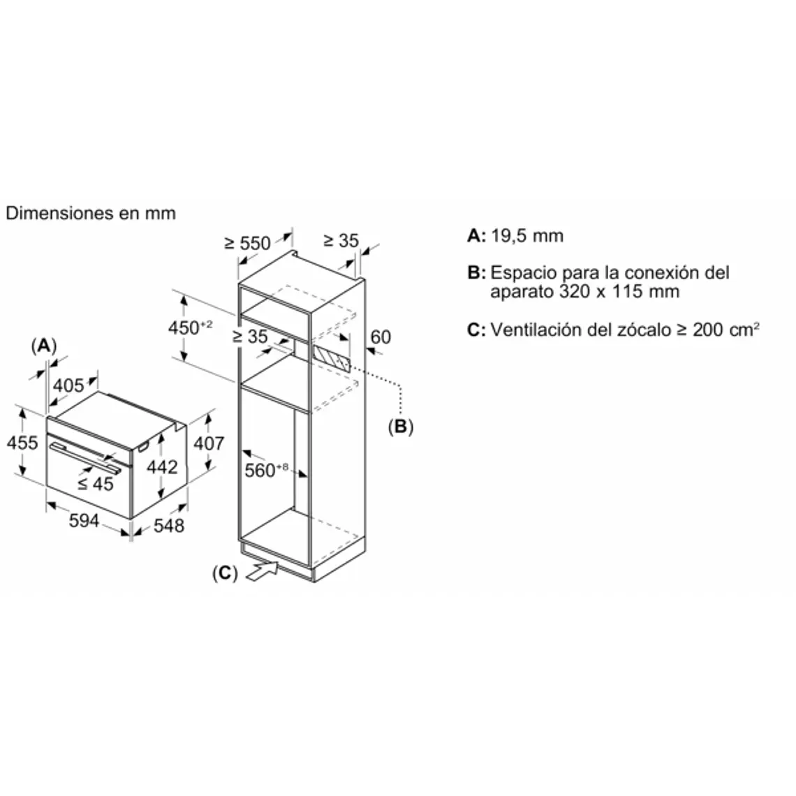 Microondas BOSCH Serie 8 Integrable Blanco 60 cm · CMG7241W1 10