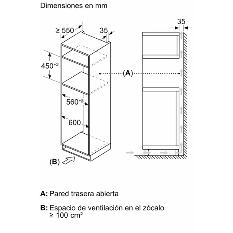Microondas BOSCH Serie 6 Integrable Inox 60 cm · CMA585GS1 9