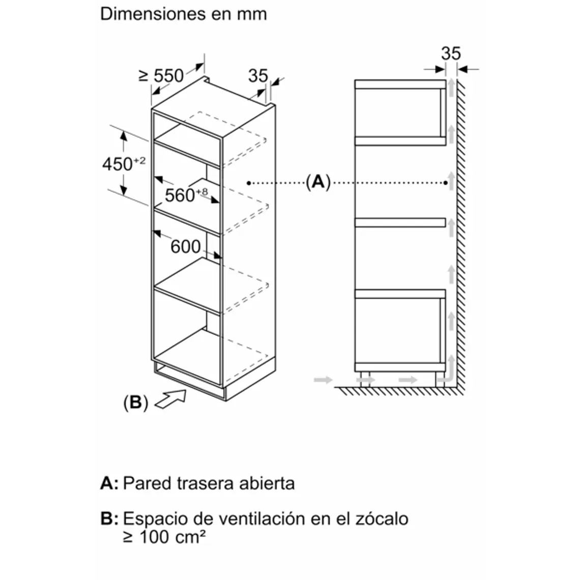 Microondas BOSCH Serie 6 Integrable Inox 60 cm · CMA585GS1 12