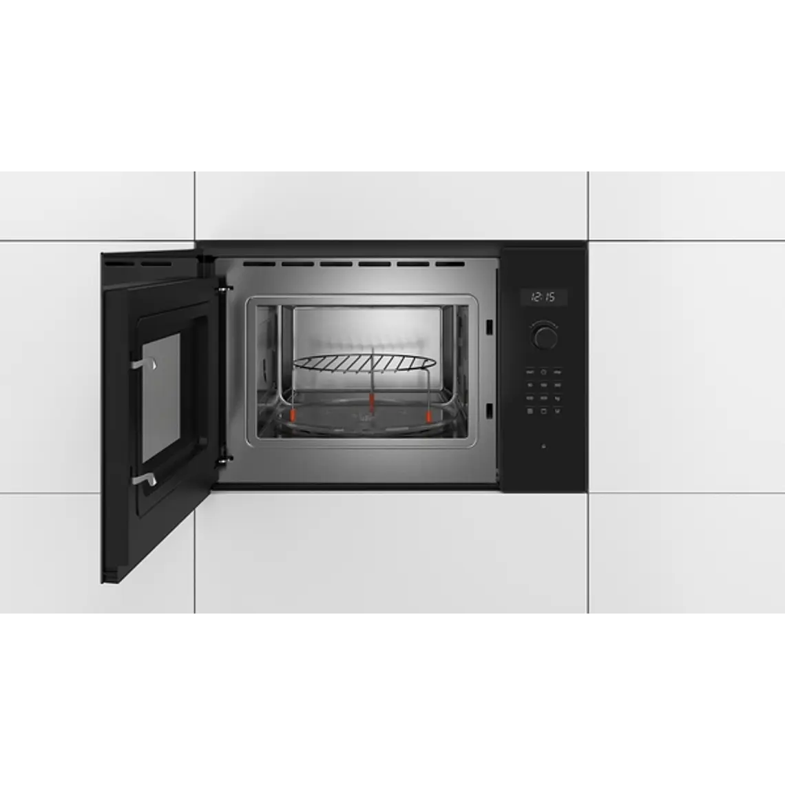 Microondas BOSCH Serie 6 Integrable con Grill Negro 60 cm · BEL554MB0 2