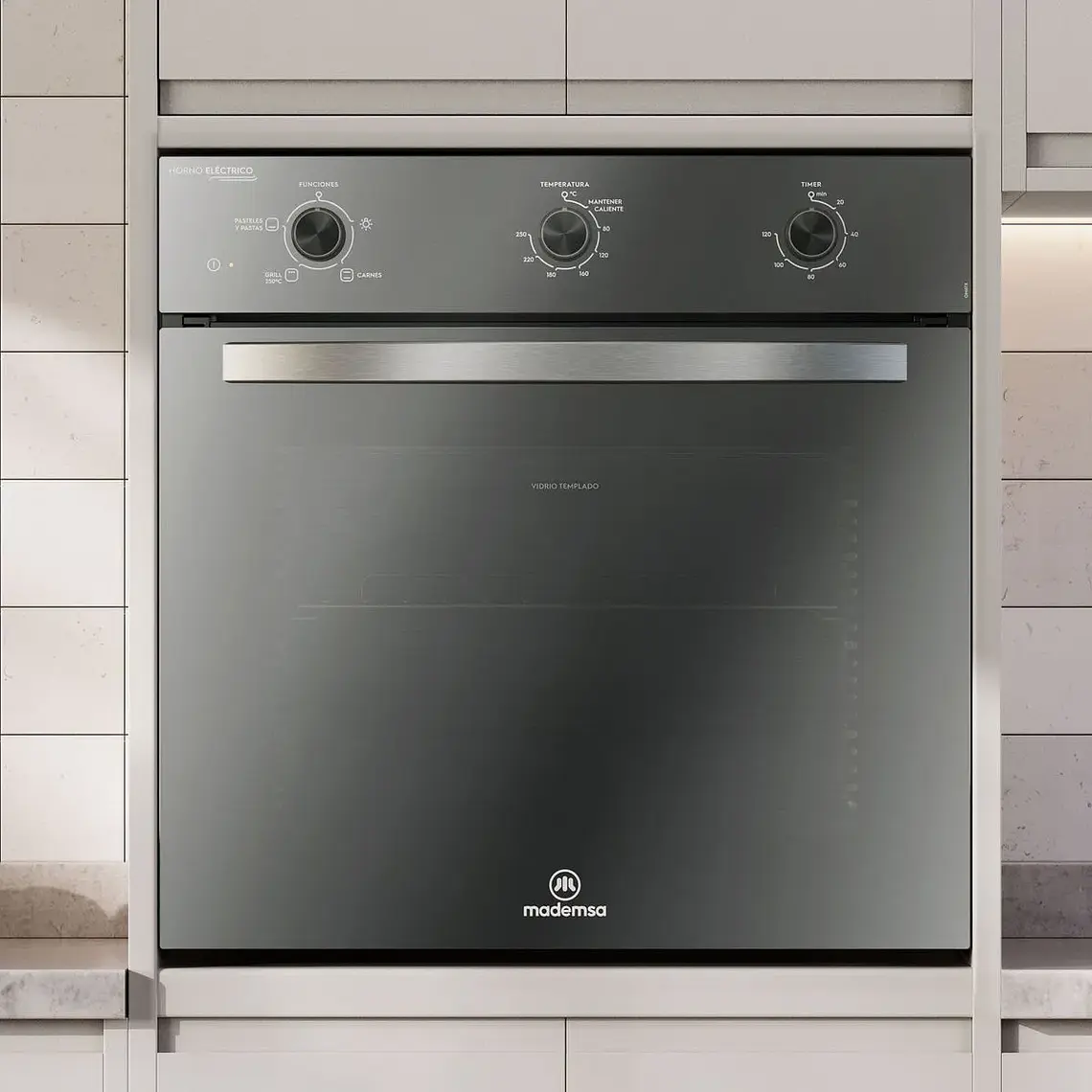 Horno Empotrable Eléctrico Mademsa 59L Temporizador y Limpia Fácil OM6TX Espejado - MADEMSA 5