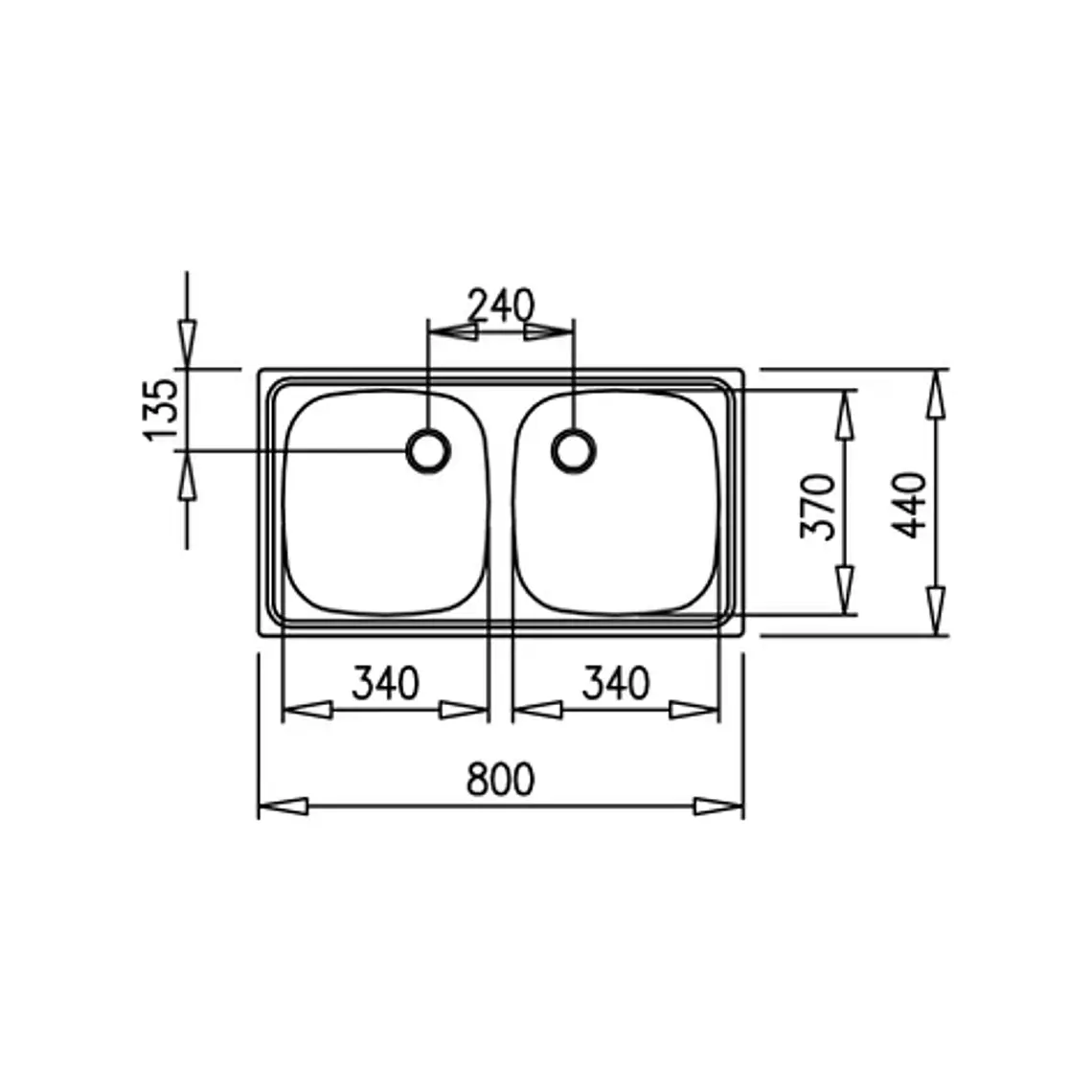Lavaplatos empotrado E/50 2C reversible - TEKA  3