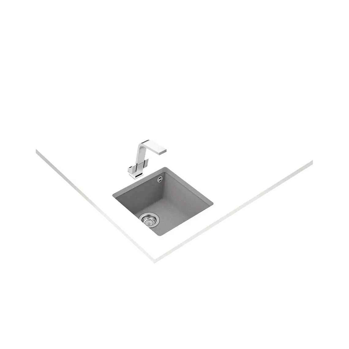 Lavaplatos SQUARE 40.40 TG Granito Stone Grey (BE) - TEKA 2