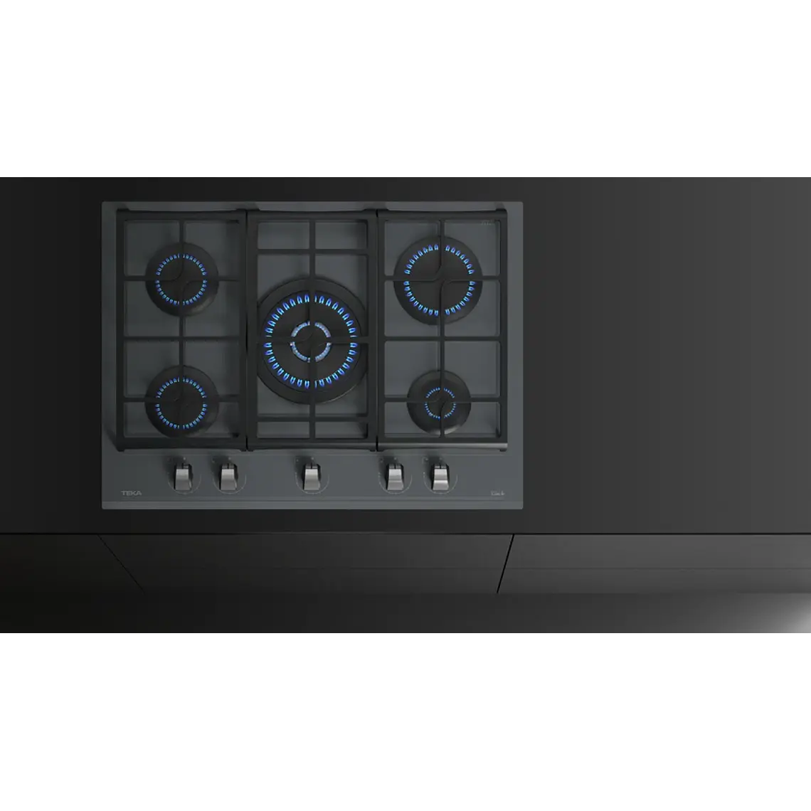 Encimera Cristal Gas con función ExactFlame en 70 cm de gas natural - TEKA 10