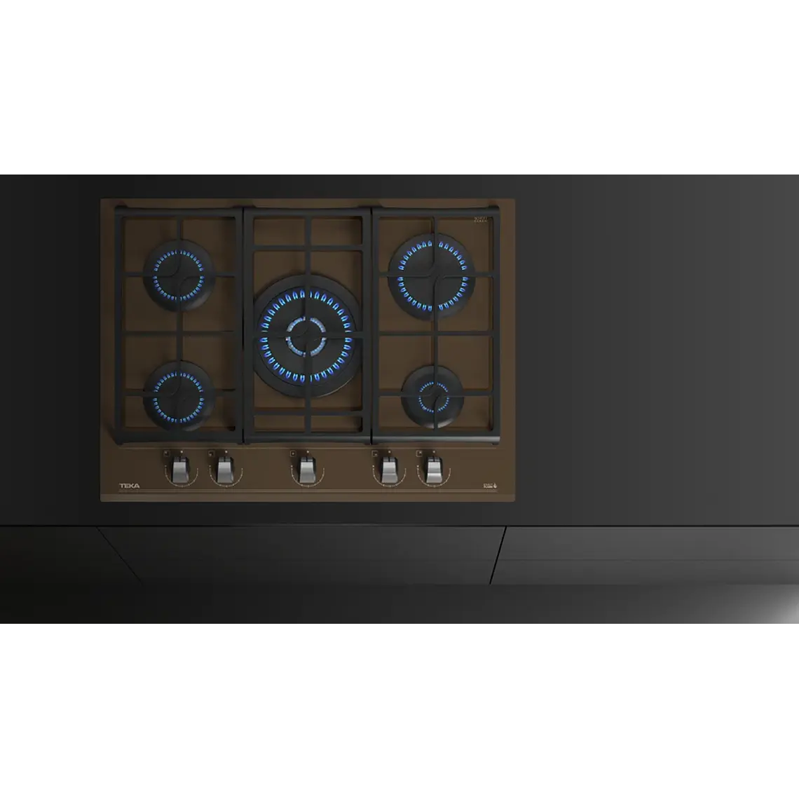 Encimera Cristal Gas con función ExactFlame en 70 cm de gas natural - TEKA 10