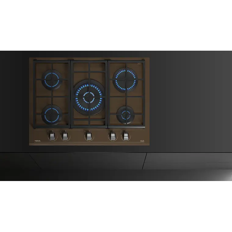 Encimera Cristal Gas con función ExactFlame en 70 cm de gas natural - TEKA 10