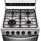 Cocina a Gas 4 Platos Mademsa Horno a Vapor y Triple Llama FM4SSC Inox - Miniatura 3