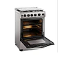 Cocina a Gas 4 Platos Mademsa Horno a Vapor y Triple Llama FM4SSC Inox - Miniatura 4