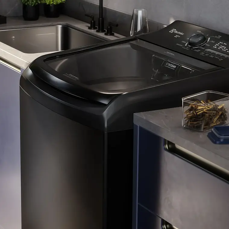 Lavadora Automática 22kg Carga Superior Expert Jet&Clean y Atrapa Pelusas LS22Y Negra - ELECTROLUX 7