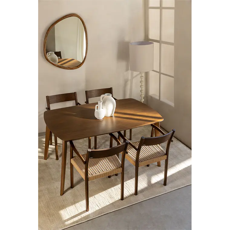 Mesa de comedor Elisa 150x90 cm en madera 1
