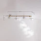 Plafón de techo en hierro con 4 bolas de cristal Orbe - Miniatura 6