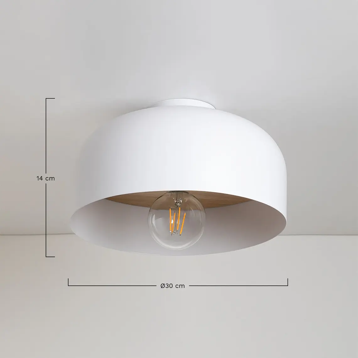 Plafón de techo en hierro y madera de pino Tilia 7