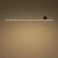 Lámpara colgante lineal LED 170 cm en piedra natural y hierro Liria - Miniatura 6