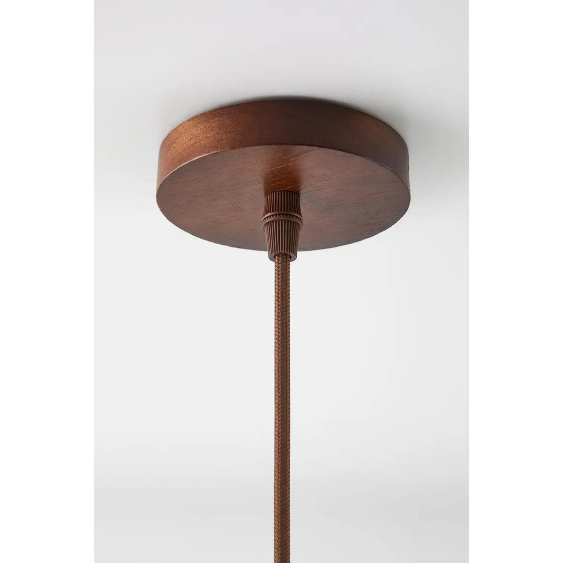 Lámpara de techo colgante en alabastro y madera Selene 8