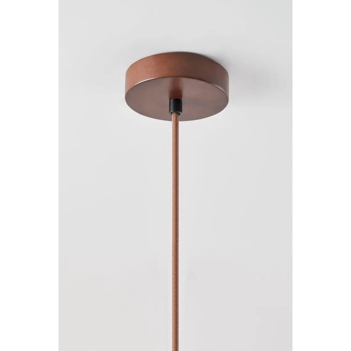 Lámpara colgante Ø25 cm en travertino, madera y bola de cristal Cala 8