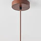 Lámpara colgante Ø25 cm en travertino, madera y bola de cristal Cala - Miniatura 8