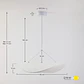 Lámpara de techo colgante LED en tela Eira Ø60 cm - Miniatura 9