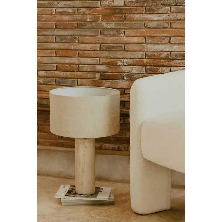 Lámpara de mesa en travertino Vesta 3