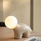 Lámpara de mesa en cerámica con bola de cristal Luma - Miniatura 3