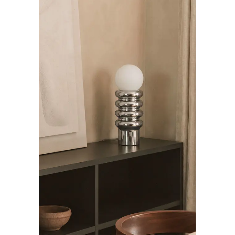 Lámpara de mesa 40 cm en cerámica con bola de cristal Kyra 2