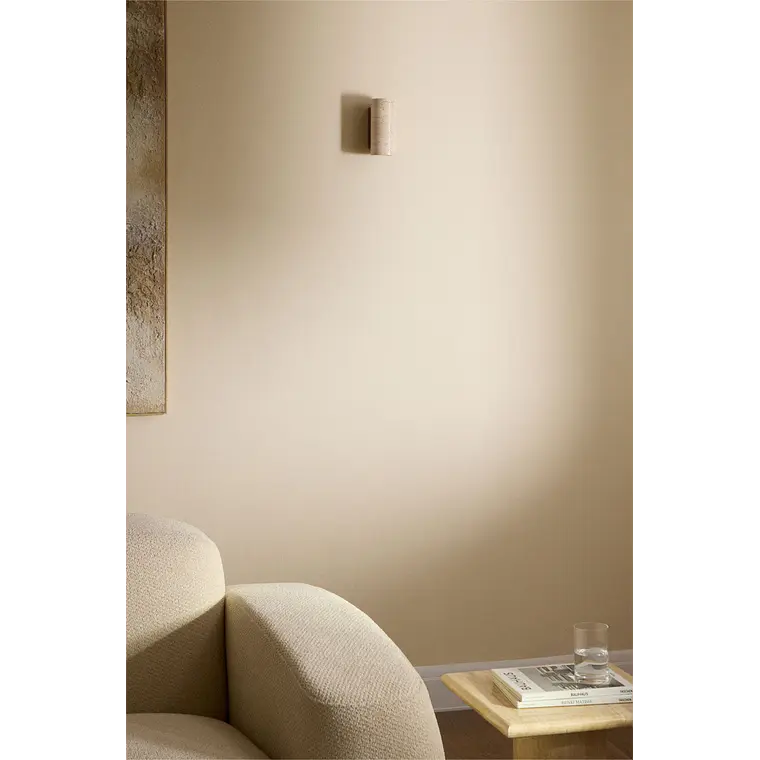 Aplique de pared en travertino y madera Terra 2