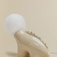 Lámpara de mesa en cerámica con bola de cristal Luma - Miniatura 7