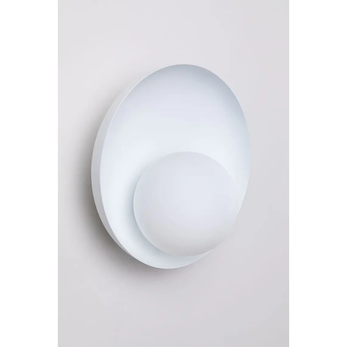 Aplique de pared en cristal y acero Aura 3
