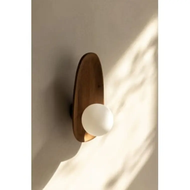 Aplique de pared en madera de acacia Sira ↑30 cm 1