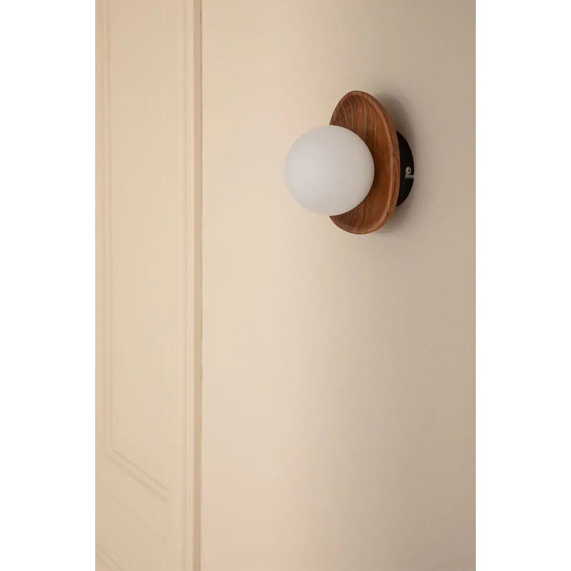 Aplique de pared en madera de acacia Sira ↑30 cm 2