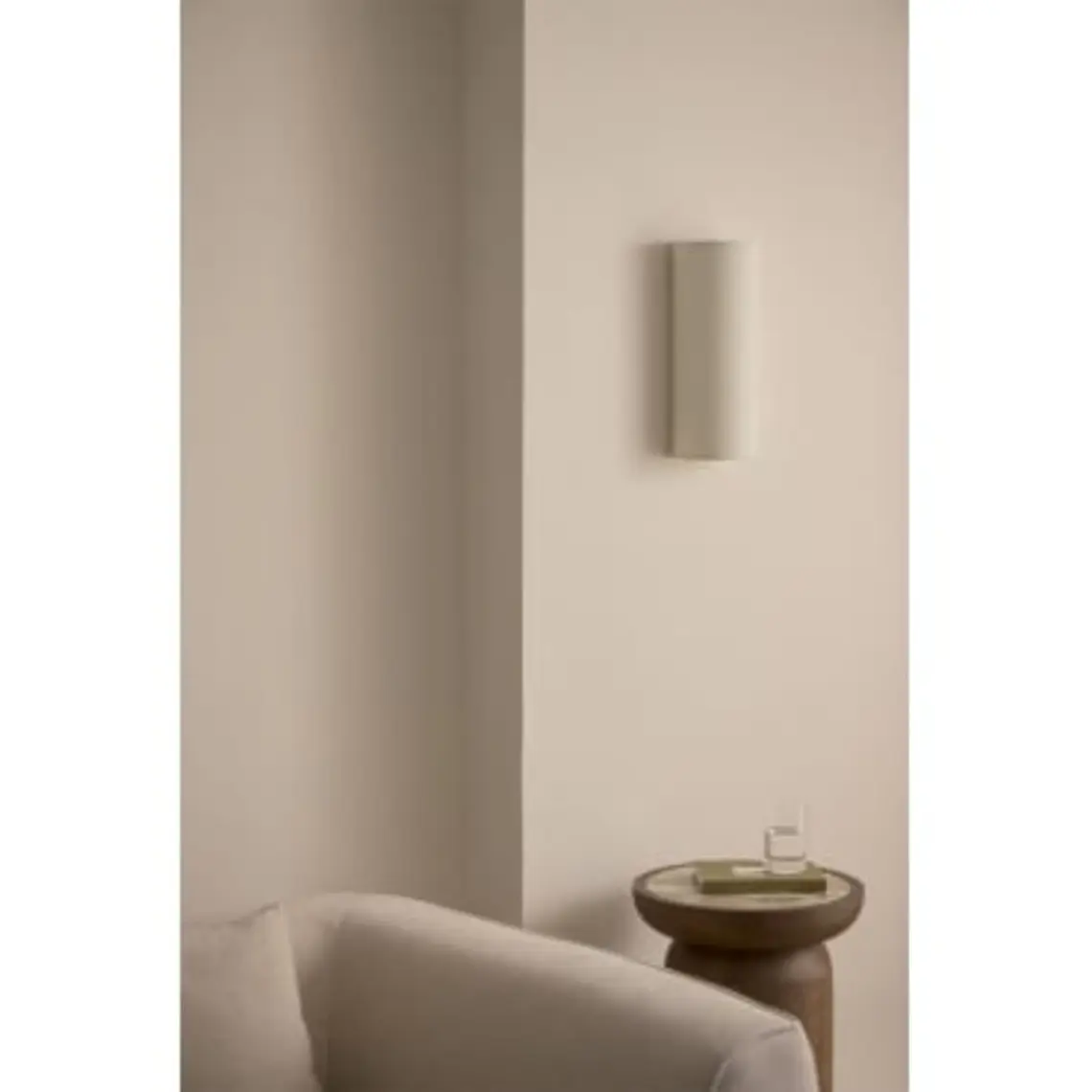 Aplique de pared en lino Kira 15 × 35 cm 1
