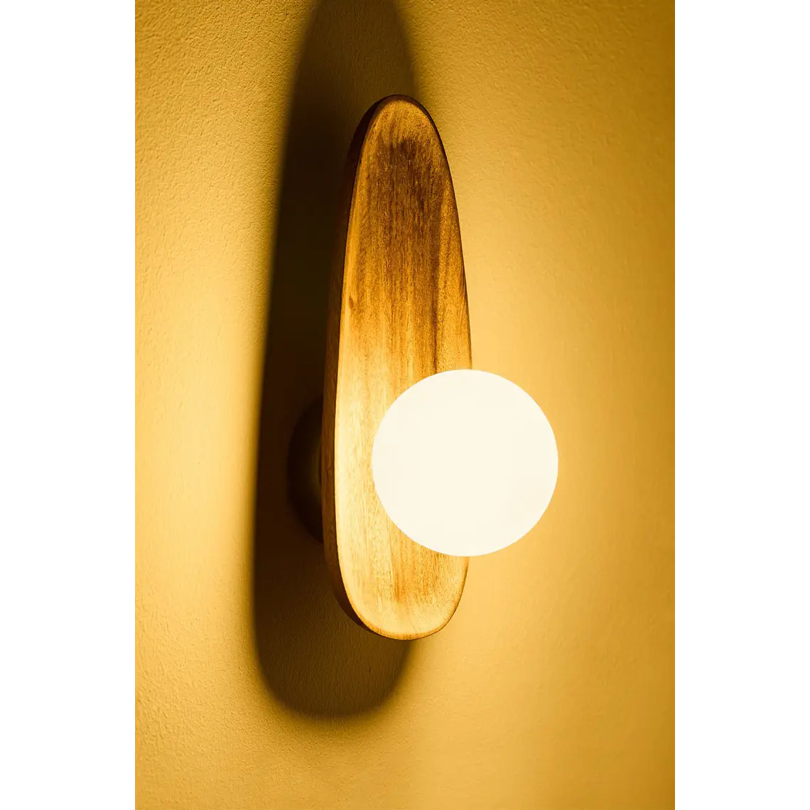 Aplique de pared en madera de acacia Sira ↑30 cm 5