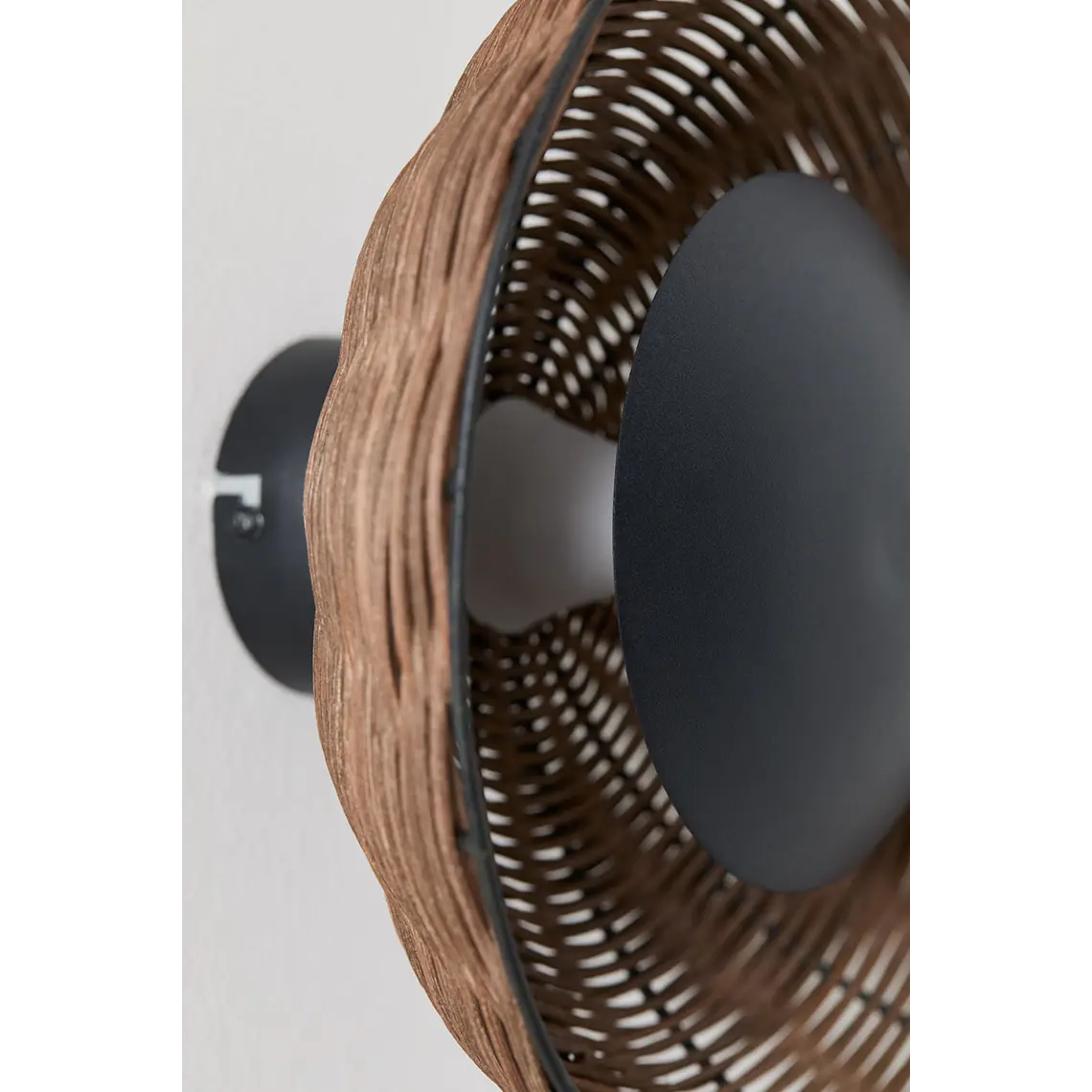 Aplique de pared LED en ratán Lira 7