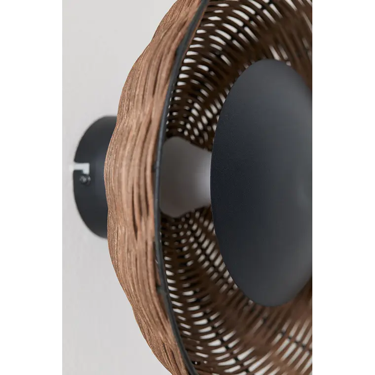 Aplique de pared LED en ratán Lira 7