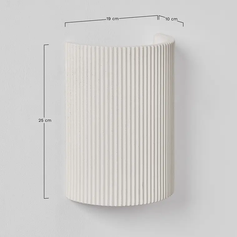 Aplique de pared en hormigón Yara 9