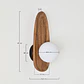 Aplique de pared en madera de acacia Sira ↑30 cm - Miniatura 7