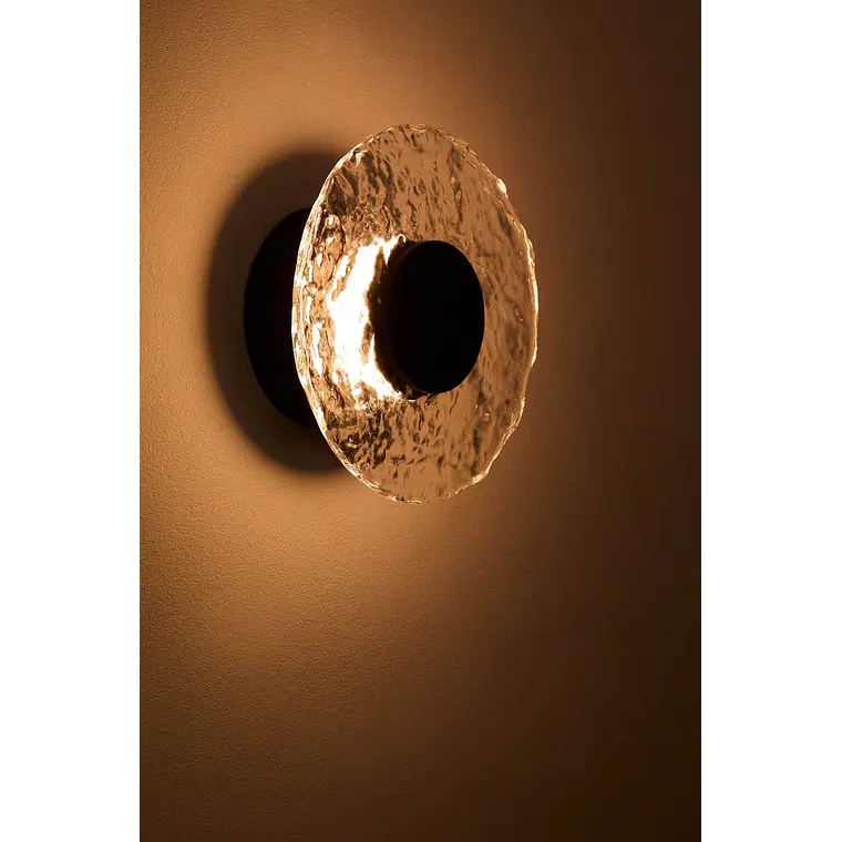 Aplique de pared Ø20 cm LED en vidrio y hierro Elio 6