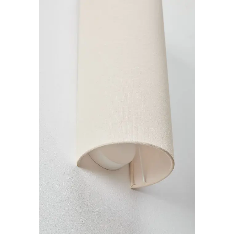 Aplique de pared en lino Kira 15 × 35 cm 9