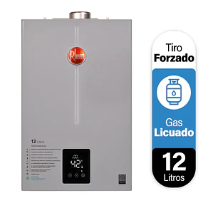 CALEFONT DIGITAL 12 LITROS GAS LICUADO TIRO FORZADO RHEEM