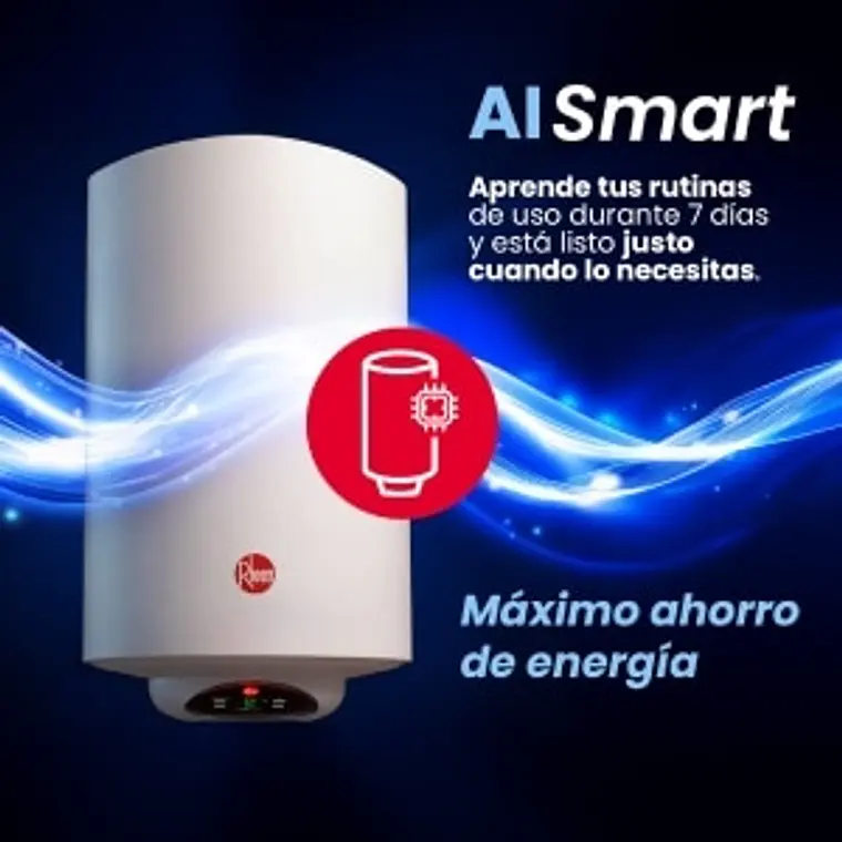 Termo eléctrico mural 50 litros Rheem Wifi 3