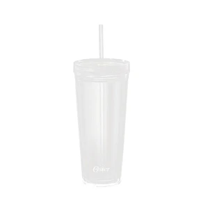 Vaso de repuesto de doble pared con tapa y bombilla para