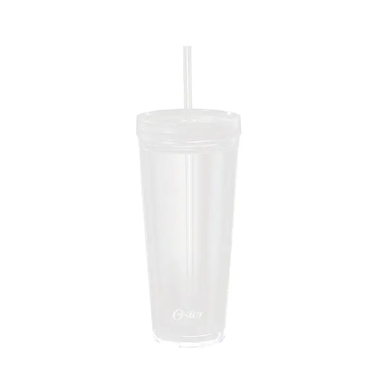 Vaso de repuesto de doble pared con tapa y bombilla para 1