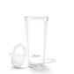 Vaso de repuesto de doble pared con tapa y bombilla para - Miniatura 3