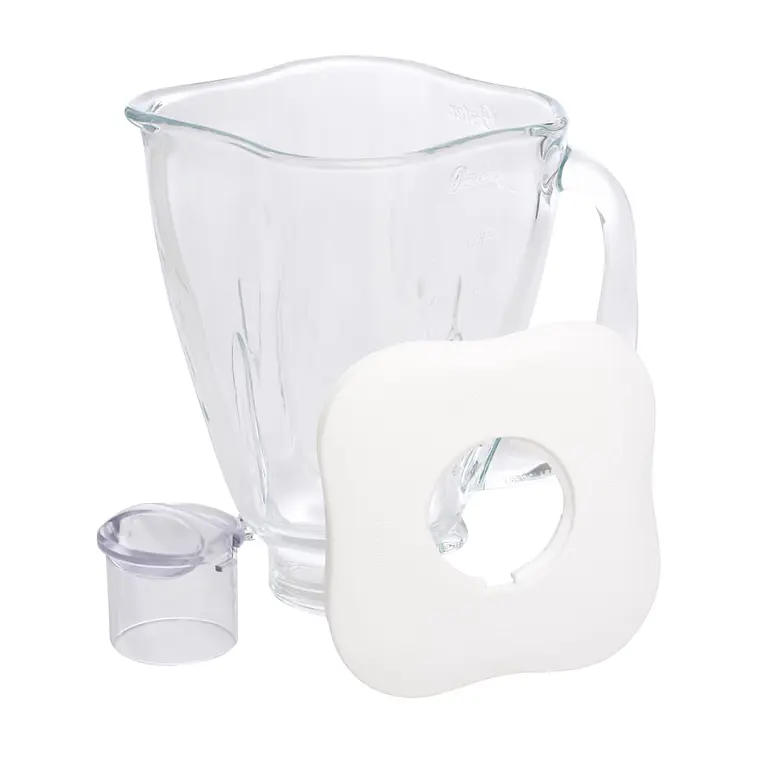 Vaso de vidrio Oster® tipo trébol con tapa Oster 1