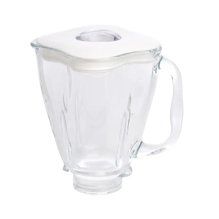 Vaso de vidrio Oster® tipo trébol con tapa Oster 2